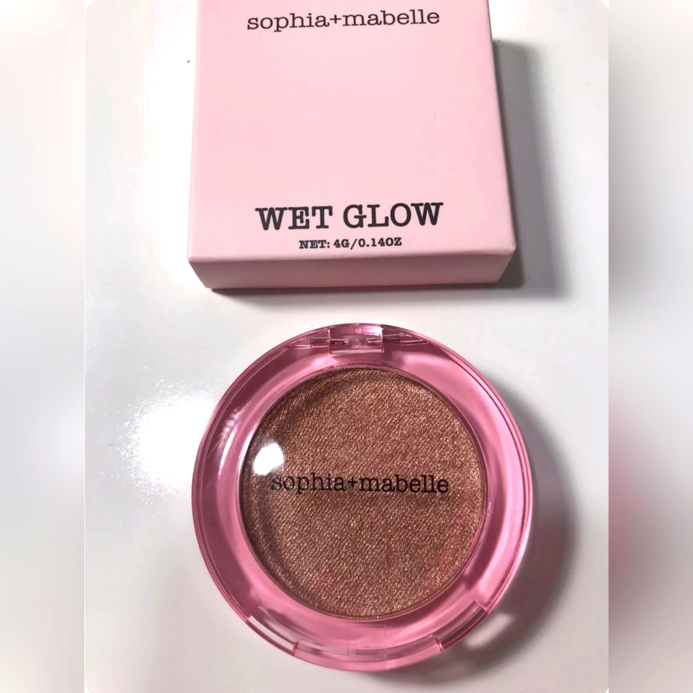 Sophia + Mabelle Wet Glow Highlighter In Champagne Toast
